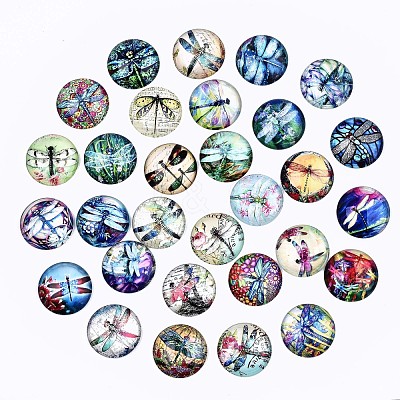 Glass Cabochons GGLA-S036-07-1