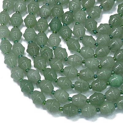 Natural Green Aventurine Beads Strands G-K389-D13-01-1