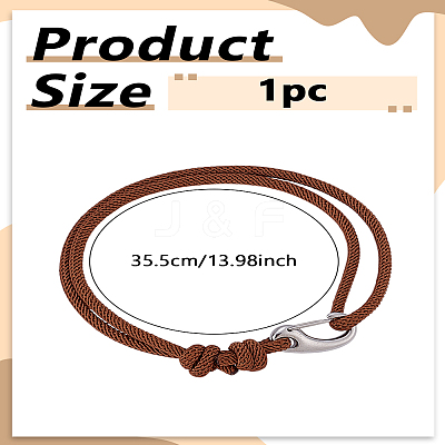 1Pc Polyester Cord Bracelets for Couple BJEW-LP0003-64-1