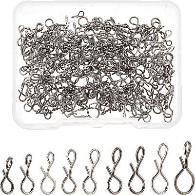 270Pcs 9 Style 304 Stainless Steel Fly Hook Lure Snap FIND-FH0002-95-1