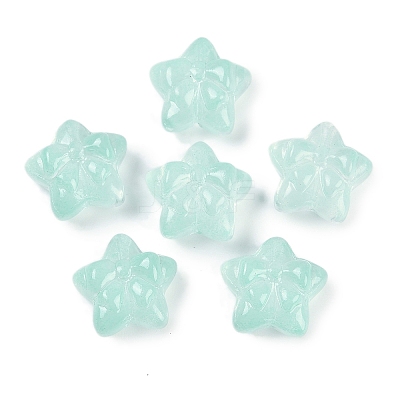 Transparent Spray Paint Glass Beads X1-GLAA-H035-02I-1