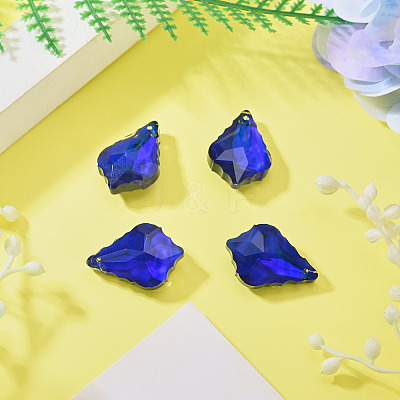 4Pcs Glass Pendants GLAA-TA0004-30-1
