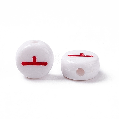 Opaque Acrylic Beads SACR-E008-01A-1