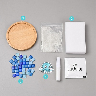 DIY Mosaic Coaster Making Kit TH-CBAB785-01I-1