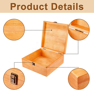 Wood Gift Boxes CON-WH0085-170-1
