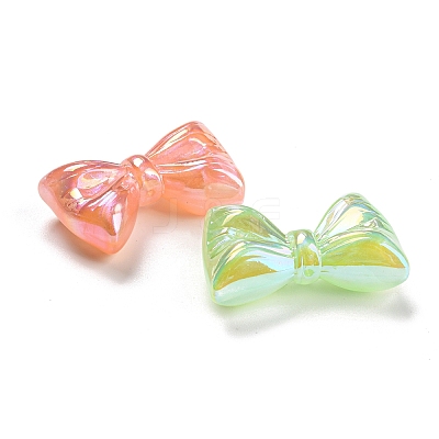 Iridescent Plating Acrylic Beads MACR-K353-38A-1