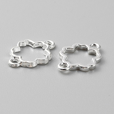 Zinc Alloy Open Back Bezel Connector Charms FIND-WH0139-69E-S-1