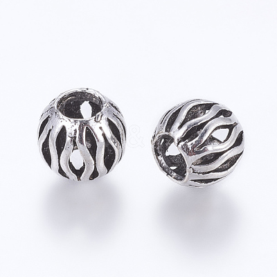 Tibetan Style Alloy European Beads PALLOY-K079-12AS-1