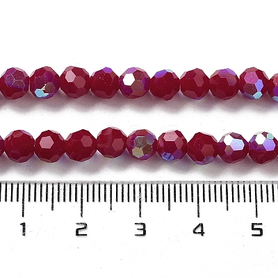 Opaque Glass Beads Strands EGLA-A035-P6mm-L16-1