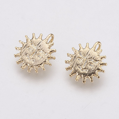 Long-Lasting Plated Brass Charms X-KK-F741-04G-1