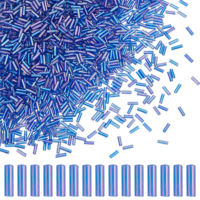 2000Pcs Glass Bugle Beads SEED-HY0001-14A-1