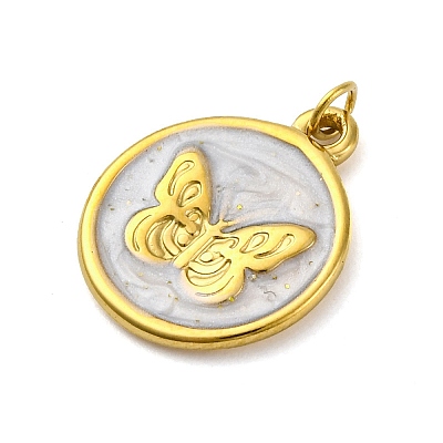 304 Stainless Steel Enamel Pendants STAS-E550-49G-1