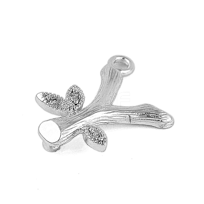 Brass Crystal Rhinestone Letter Links Connector Charms KK-S395-06P-Y-1