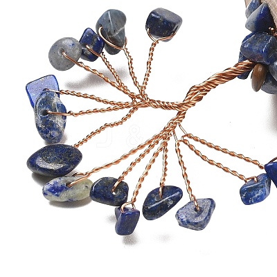 Natural Lapis Lazuli Chips Tree of Life Decorations GG-CBAEDF6-01J-1