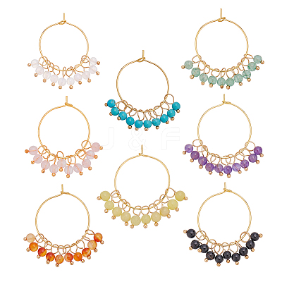 Brass Hoop Earrings AJEW-GO00056-1