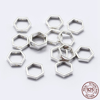 925 Sterling Silver Bead Frames STER-F036-12S-8.5x7.5-1