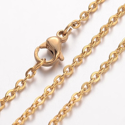 Ion Plating(IP) 304 Stainless Steel Necklace LS-STAS-J023-02G-1