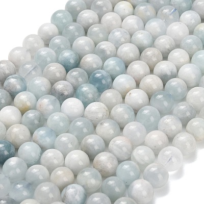 Natural Aquamarine Beads Strands G-F826-B01-10mm-1