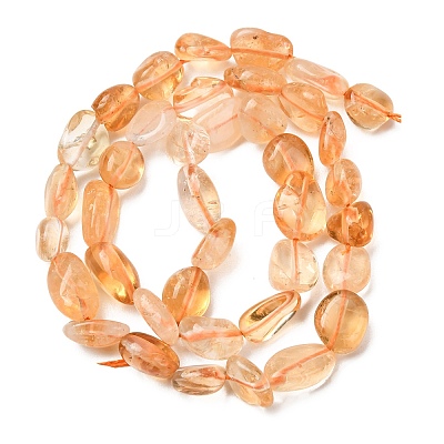 Heated Natural Citrine Beads Strands G-L608-A09-02-1