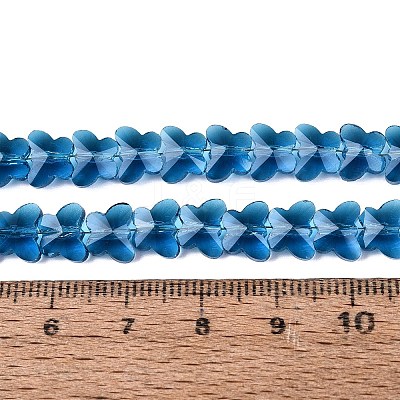 Transparent Glass Beads Strands GLAA-Q118-01A-B01-1