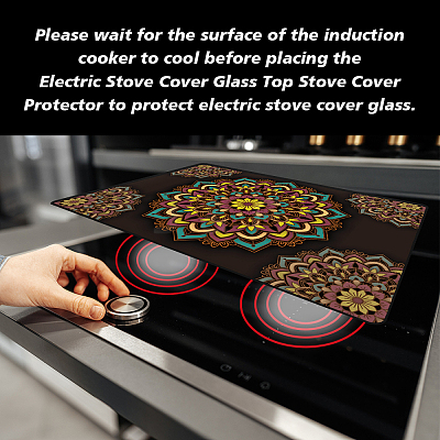 1Pc Cloth Induction Cooktop Protector Mats AJEW-GA0006-58C-1