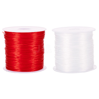 2 Rolls 2 Colors Elastic Crystal Thread EW-TA0001-07A-1