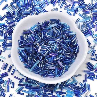 Glass Round Bugle Beads SEED-XCP0001-47F-1