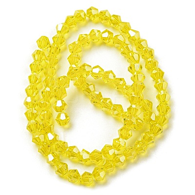 Transparent Electroplate Glass Beads Strands EGLA-A039-T4mm-A21-1