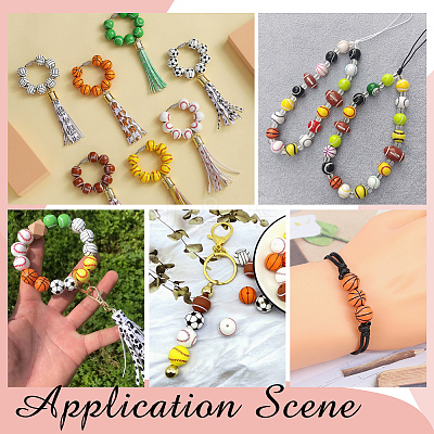 360Pcs 6 Styles Craft Style Acrylic Beads MACR-ME0001-01-1