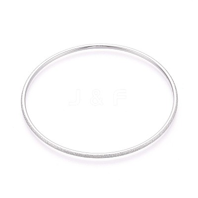 304 Stainless Steel Plain Bangles For Women BJEW-N033-03P-1