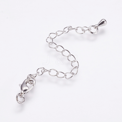 Long-Lasting Plated Brass Chain Extender X-KK-F711-10P-1