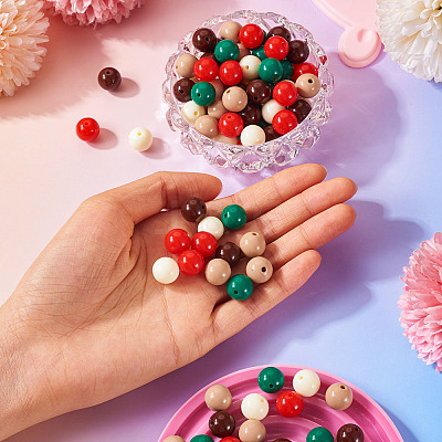 Opaque Acrylic Beads OACR-TAC0014-06K-1