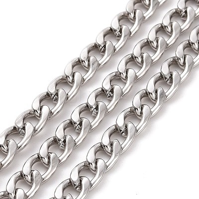 304 Stainless Steel Curb Chains CHS-TAC0001-03P-1