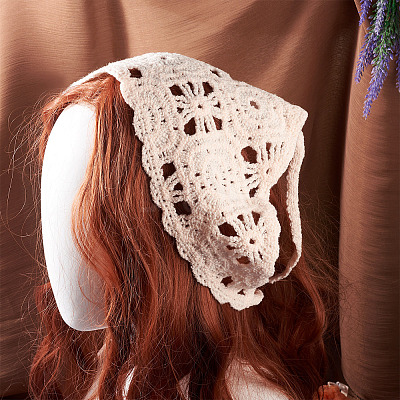 Polyester Triangle Headscarf OHAR-TAC0002-03A-1