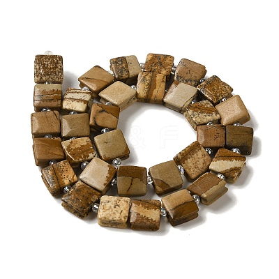 Natural Wood Lace Stone Wooden Jasper Beads Strands G-L596-A04-01-1