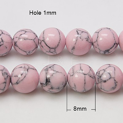 Synthetic Turquoise Beads Strands TURQ-H038-8mm-XXS07-1