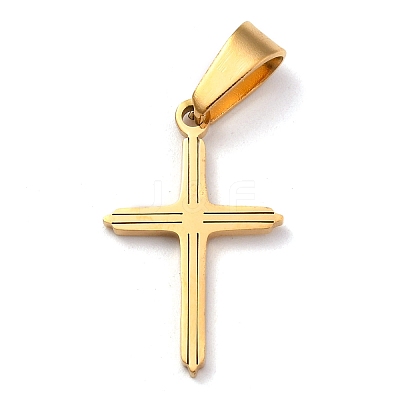 304 Stainless Steel Pendants STAS-P253-07G-1