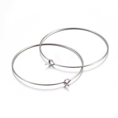 316 Surgical Stainless Steel Wine Glass Charms Rings STAS-L214-01F-1