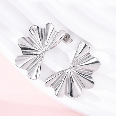 304 Stainless Steel Stud Earrings for Women EJEW-K306-10P-1