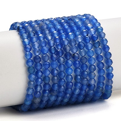 Natural Blue Chalcedony Beads Strands GG-NH0004-A01-01C-1