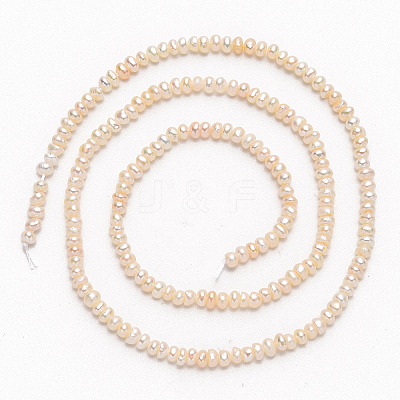 Grade AA Natural Cultured Freshwater Pearl Beads Strands PEAR-L003-B-03-01-1
