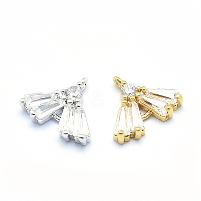 Eco-Friendly Brass Charms KK-P155-27-NR-1