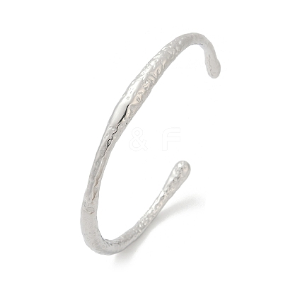 304 Stainless Steel Open Cuff  Bangles for Women BJEW-R019-03P-03-1