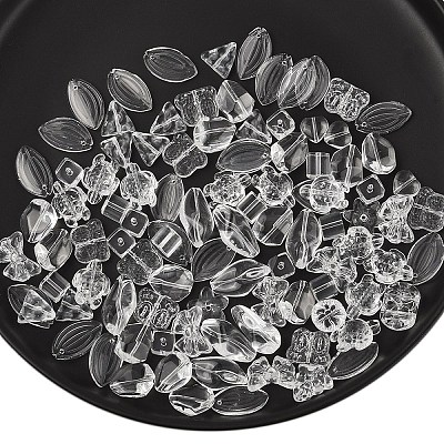 150Pcs Gradient Color Transparent Glass Beads GLAA-YW0004-91A-1
