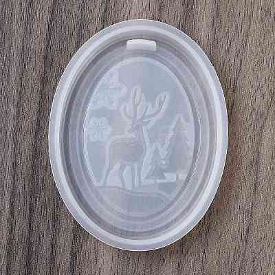 Christmas Series Hanging Tag DIY Pendant Decoration Silicone Molds DIY-M057-03E-1