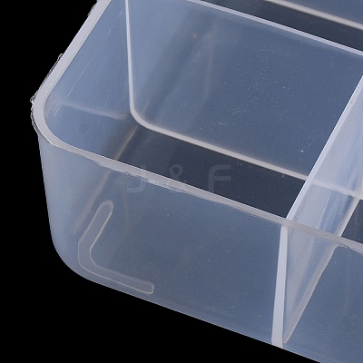 18 Grids Transparent Plastic Jewelry Trays CON-K002-02B-1