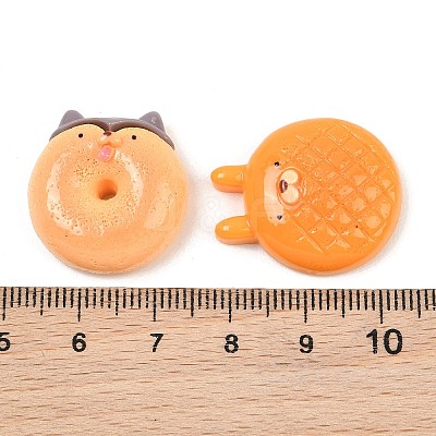 Animal Theme Opaque Resin Imitation Food Cabochons RE-CBA9CE8-03-1