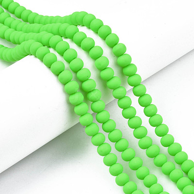 Handmade Polymer Clay Beads Strands CLAY-N008-053-07-1