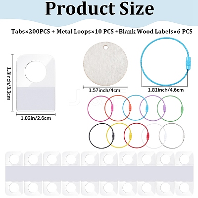 10Pcs 10 Colors Iron Cable Wire Keychains FIND-CP0003-82-1