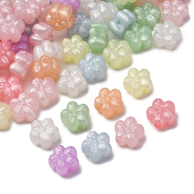 Luminous Transparent Acrylic Beads LACR-S001-15C-1